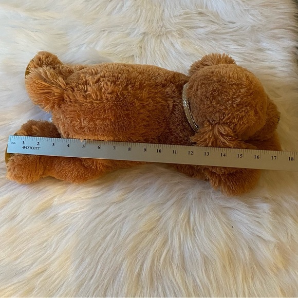 Aurora Plush Brown Dog Stuffed Animal - Picture 12 of 13